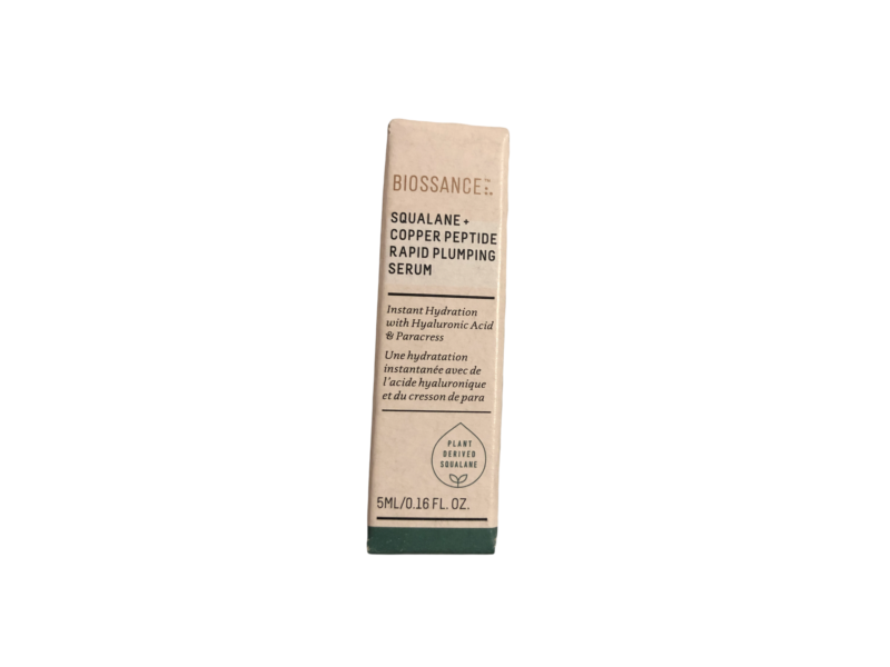 Biossance Squalane+ Copper Peptide Rapid Plumping Serum, 0.16 fl oz/5 mL