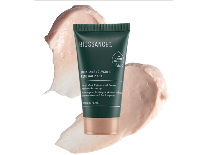 Biossance Squalane + Glycolic Renewal Mask, 1.01 fl oz/30 mL