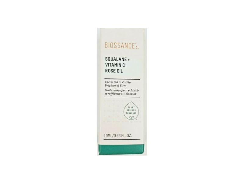 Biossance Squalane + Vitamin C Rose Oil, 0.33 fl oz/10 mL