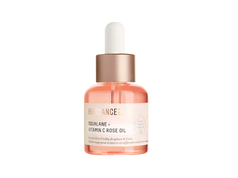 Biossance Visible Brighten & Firm Face, Squalane Vitamin C Rose Oil, 0.5 fl oz/15 mL