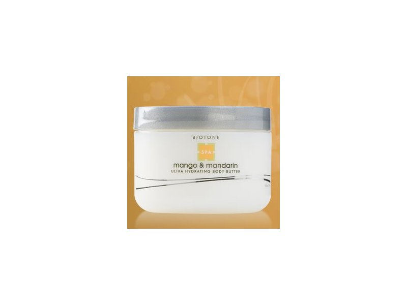 Biotone Ultra Hydrating Body Butter, Mango and Mandarin, 8.5 Fluid Ounce