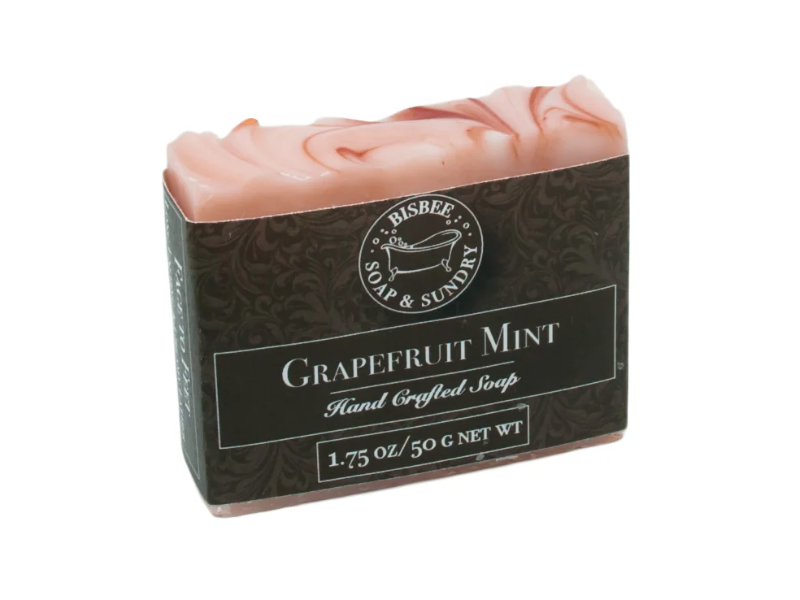 Bisbee Soap & Sundry Hand Crafted Soap, Grapefruit Mint, 1.75 oz/50 g