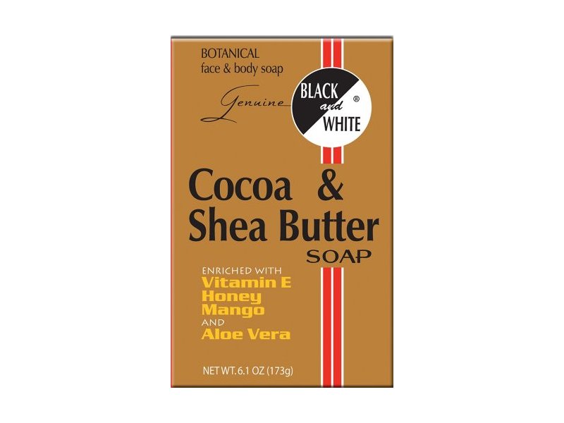 Black and White Cocoa & Shea Butter Soap, 6.1 oz
