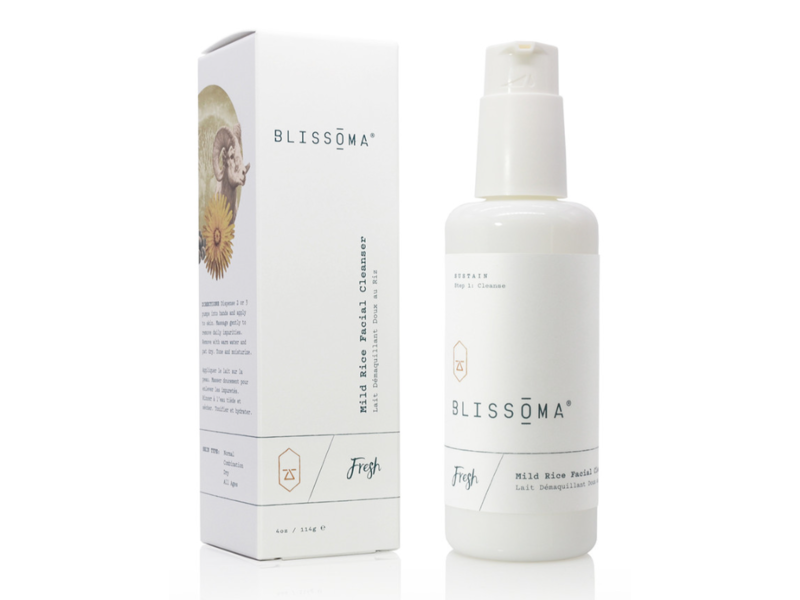 Blissoma Fresh Mild Rice Facial Cleanser, 4 oz/114 g
