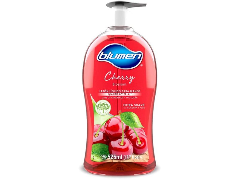 Blumen Antibacterial Liquid Soap, Cherry Blossom, 17.7 fl oz / 525 ml