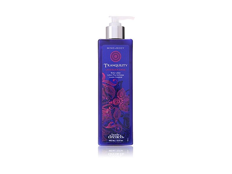 Body Drench Mind Plus Body Collection Tranquility Lavender Sage Body Lotion, 15 Ounce