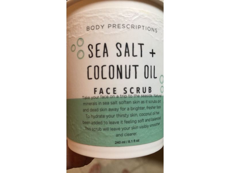 Body Prescriptions Sea Salt + Coconut Oil Face Scrub, 8.1 fl oz