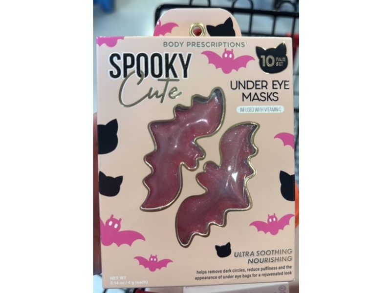 Body Prescriptions Spooky Cute Under Eye Masks, 10 Count