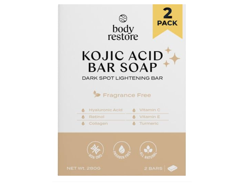 Body Restore Dark Spot Lightening Bar, Fragrance Free, 280 g, 2 Count