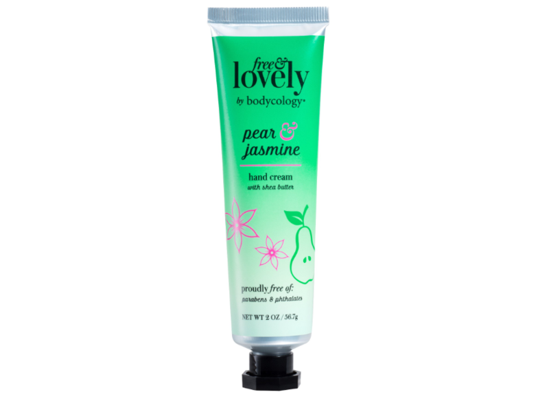 Bodycology Free and Lovely Hand Cream, Pear and Jasmine, 2 oz