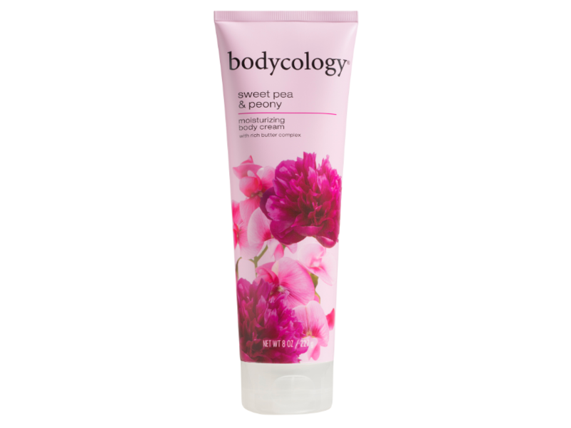 Bodycology Moisturizing Body Cream, Sweet Pea & Peony, 8 oz/227 g