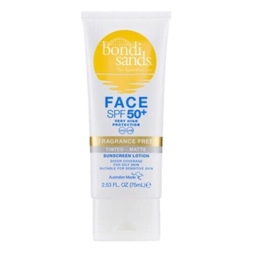 SPF 50+ Fragrance Free Matte Tinted Face Lotion Tube