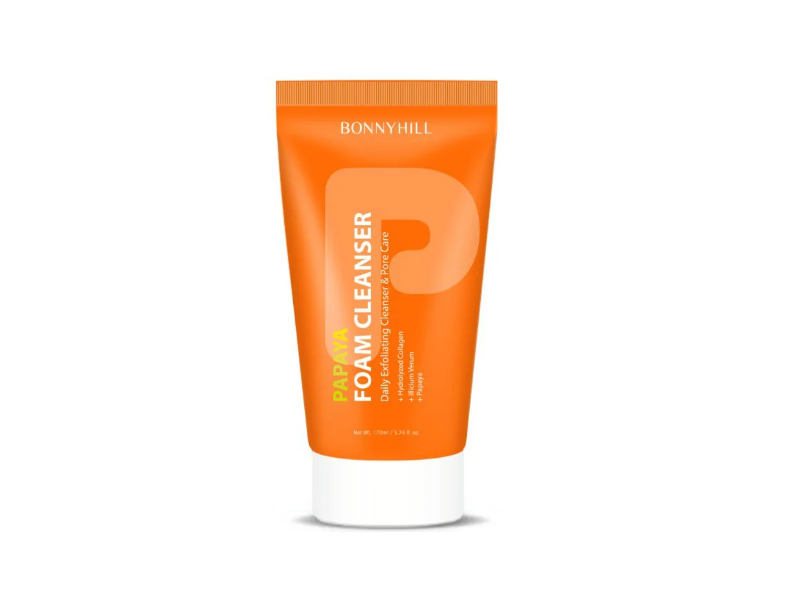 Bonnyhill Papaya Foam Cleanser, 5.74 fl oz/17 mL