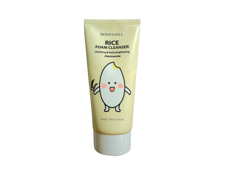 Bonnyhill Rice Foam Cleanser, + Niacinamide, 5.74 fl oz/170 mL