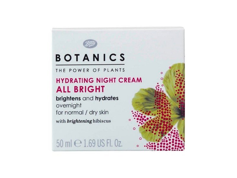 Boots Botanics All Bright Hydrating Night Cream - 1.69 oz