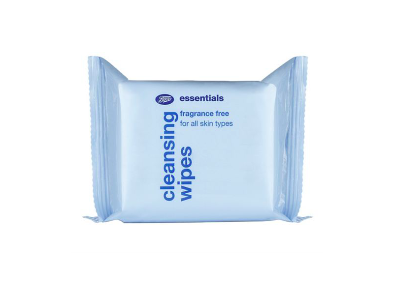 Boots Essentials Cleansing Wipes, Fragrance Free, 25 wipes