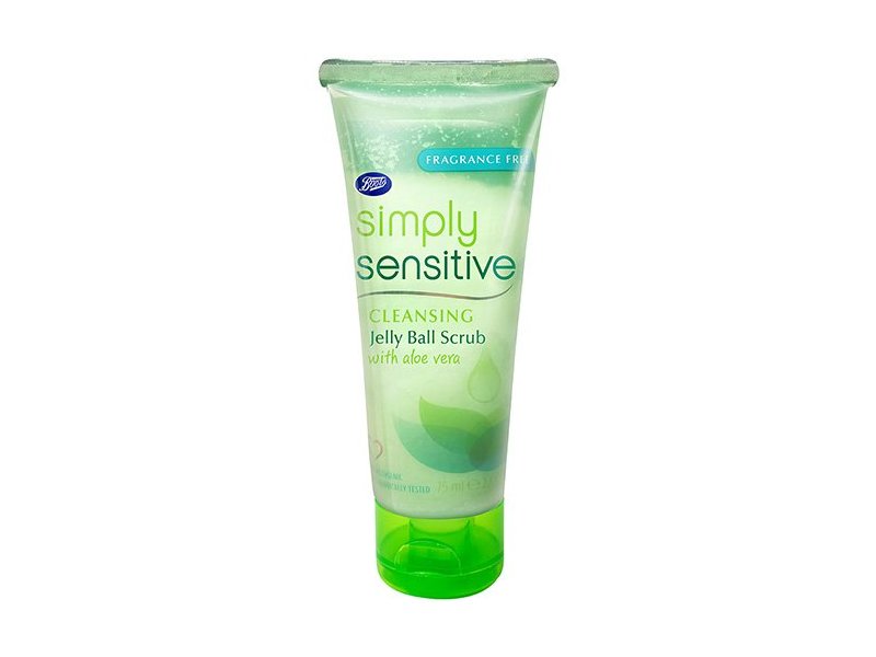 Boots Simply Sensitive Cleansing Jelly Ball Scrub