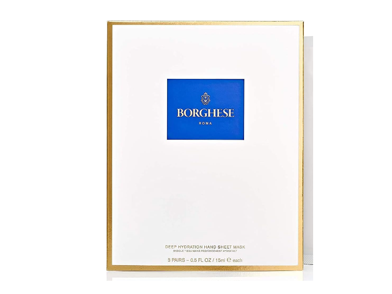 Borghese Deep Hydration Hand Sheet Mask, 0.5 fl oz/15 mL, Pair Of 3