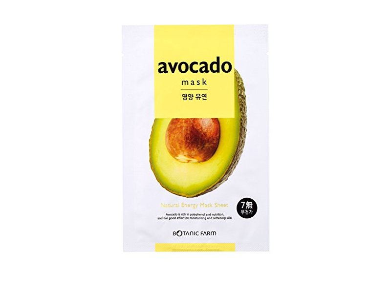 Botanic Farm Natural Energy Mask Sheet, Avocado, 1 Ounce