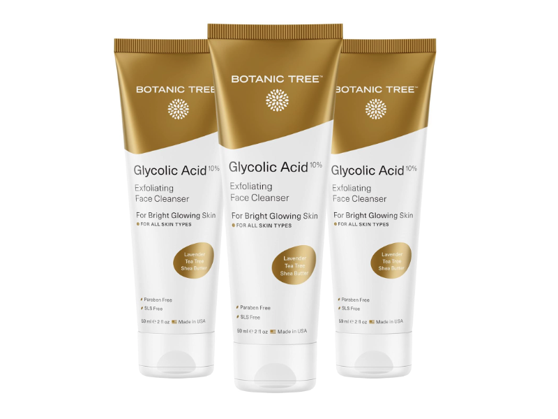 Botanic Tree Glycolic Acid Exfoliating Cleanser, 2 oz/59 g