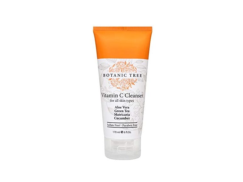 Botanic Tree Vitamin C Cleanser, Aloe Vera, Green Tea, Matricaria, Cucumber, 6 fl oz/170 mL