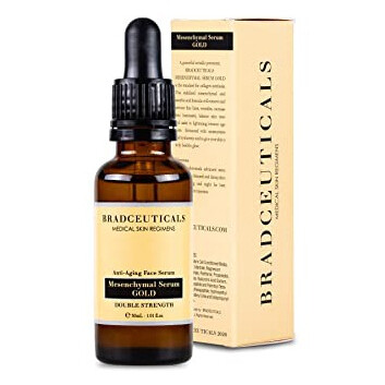 Fountain Of Youth Unscented Anti-Aging Mesenchymal Stem Cell Growth Factors Liquid Serum (Gold 60%)