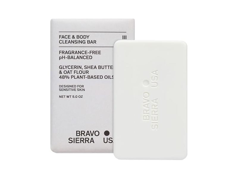 Bravo Sierra Face & Body Cleansing Bar, 5.0 oz