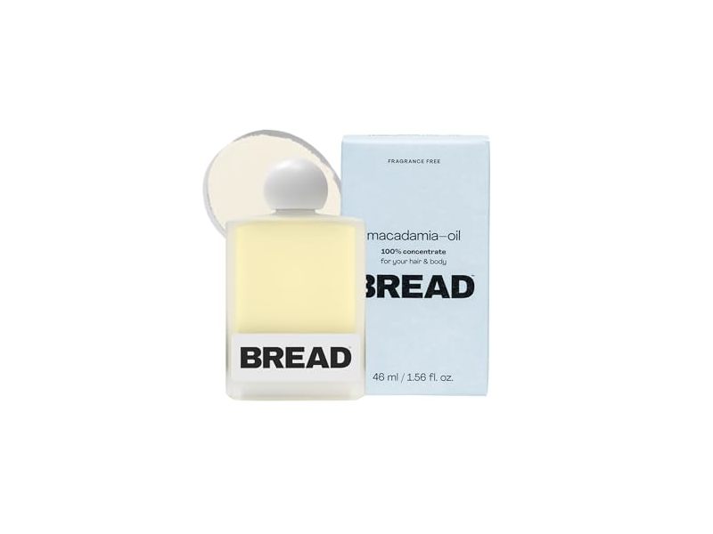 Bread Hair & Body Oil, Macadamia, 1.56 fl oz/46 mL