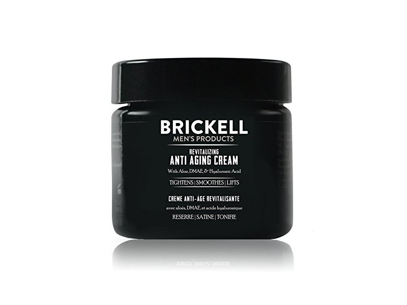 Brickell Men’s Revitalizing Anti-Aging Cream For Men, Natural & Organic Anti Wrinkle Night Face Cream - 2 oz - Scented