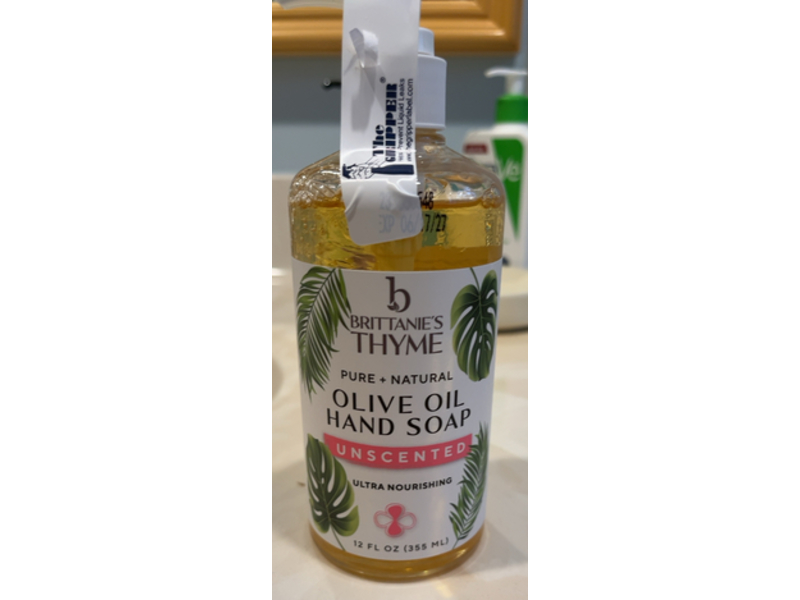 Brittanie's Thyme Olive Oil Hand Soap, Unscented, 12 fl oz/355 mL