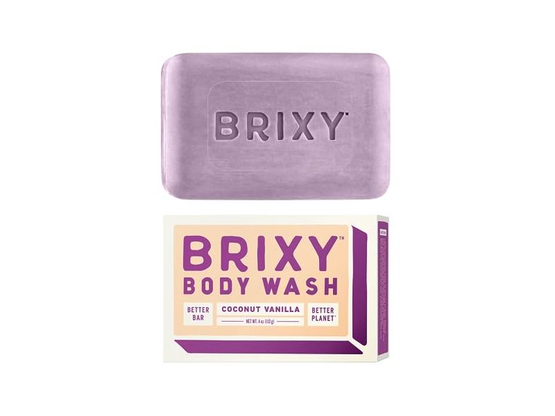 Brixy Body Wash Bar, Coconut Vanilla, 4 oz/113 g