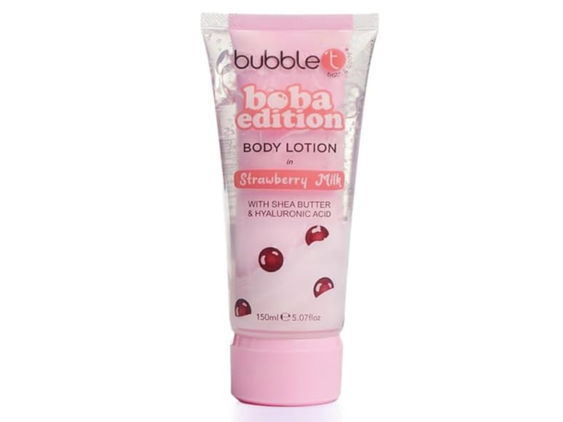 bubble t Boba Edition Body Lotion, Strawberry Milk, 5.07 fl oz/150 mL