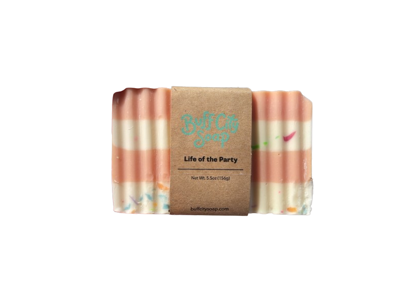 Buff City Soap Bar Soap, Life Of The Party, 5.5 oz/156 g
