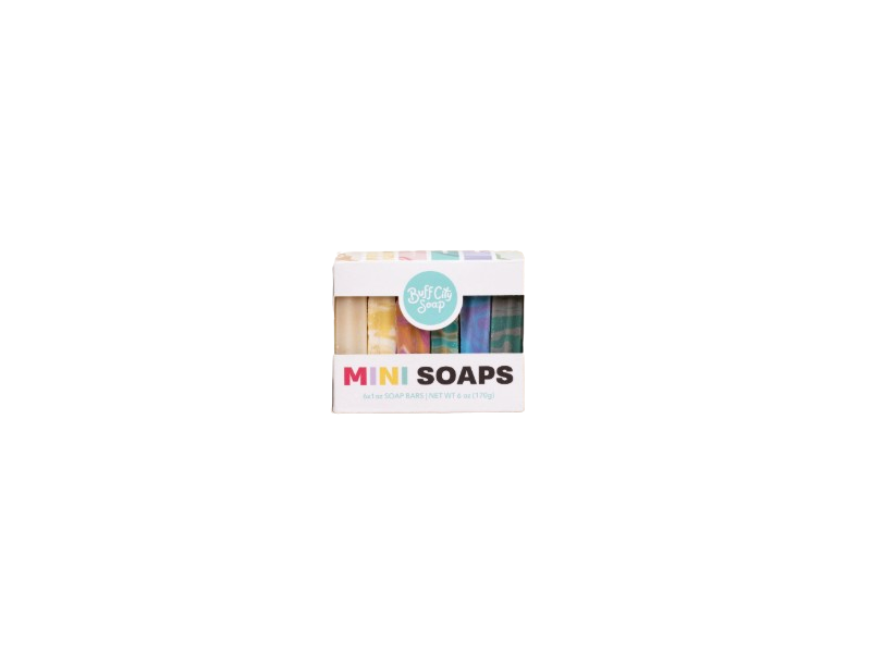 Buff City Soap Mini Soaps, 6 oz/170 g, 6 Count