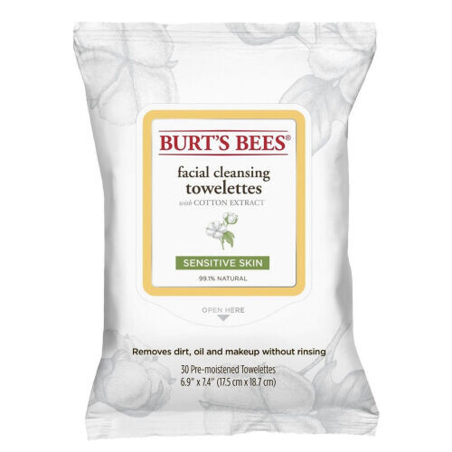 Cotton Extract Sensitive Facial Cleansing Towlettes