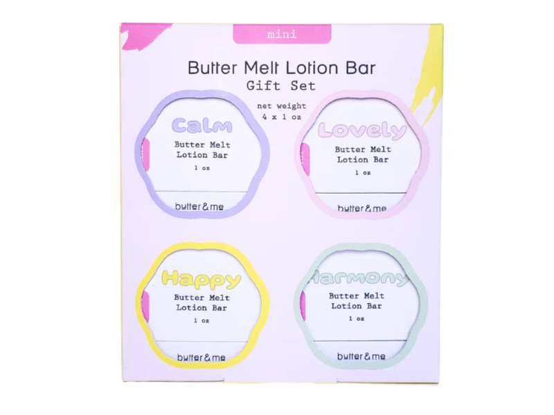Butter & Me Butter Melt Lotion Bar Set, Calm + Lovely + Happy + Harmony, 1 oz
