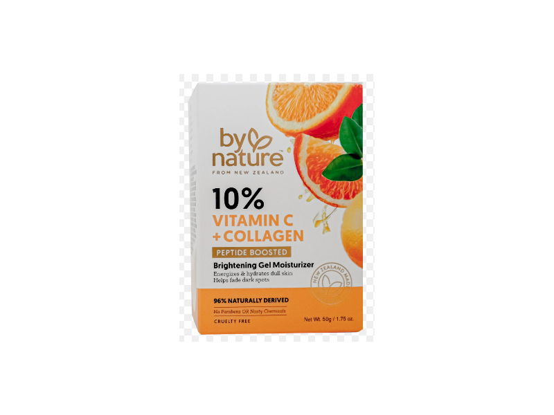 By Nature Brightening Gel Moisturizer, 10% Vitamin C + Collagen, 1.75 oz/50 g