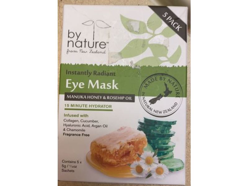 By Nature Eye Mask, Manuka Honey & Rosehip Oil, 0.5 oz/5 g