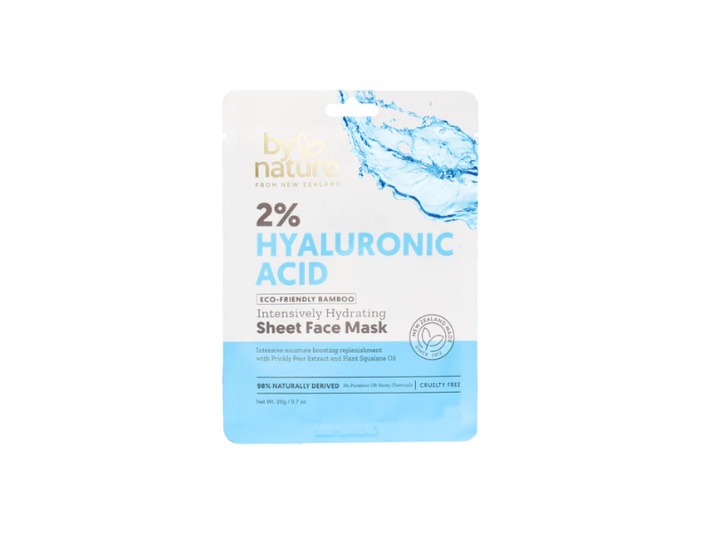 By Natures 2% hyaluronic acid Intensively Hydrating Sheet Face Mask, 0.7 oz/20 g
