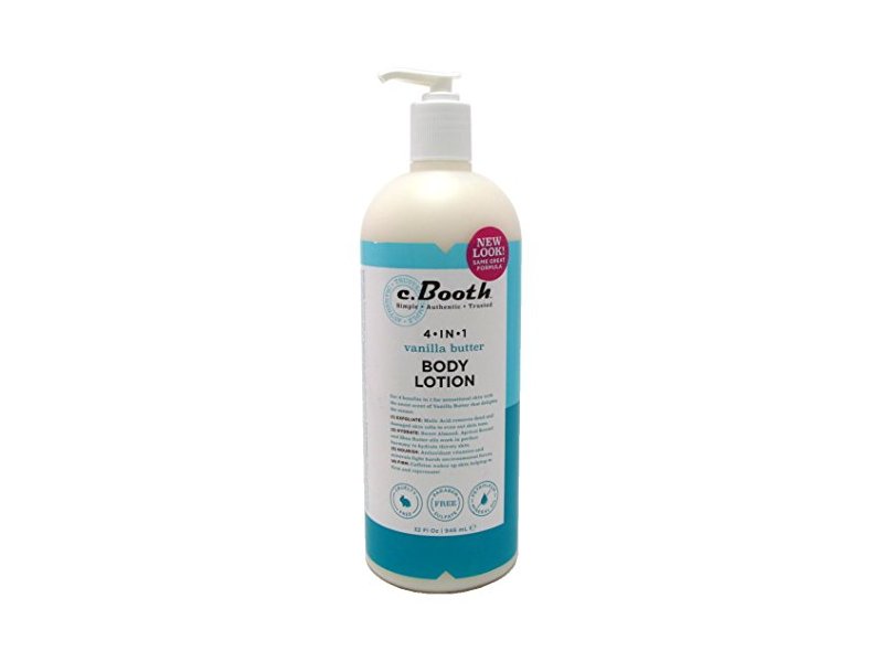 C. Booth 4-In-1 Multi-Action Body Lotion Vanilla Butter, 32 fl oz