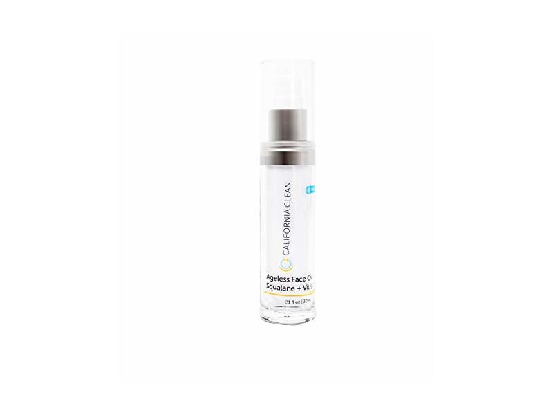 C2 California Clean Ageless Facial Oil, Squalane + Vitamin E, 15 mL