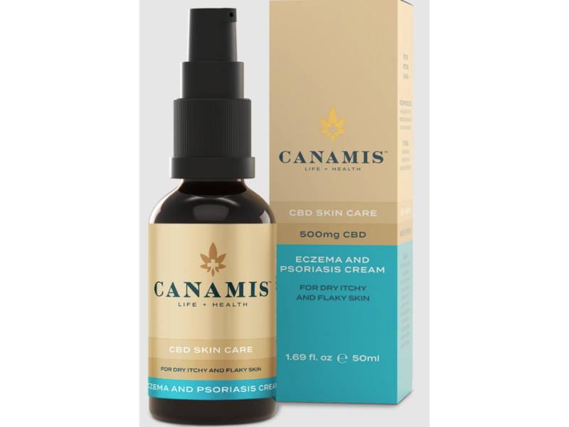 Canamis CBD Skincare Eczema And Psoriasis Cream,1.69 fl oz