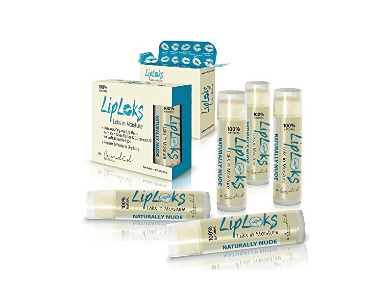 Candid Essentials Organic Unflavored Lip Balm, 5 pack