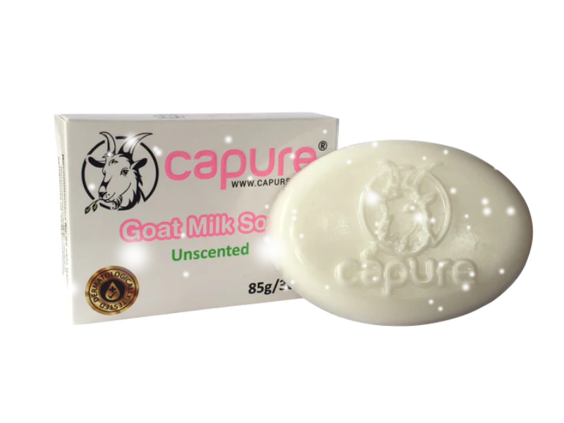 Capure Goat Milk Unscented Soap, 85 g/3 oz