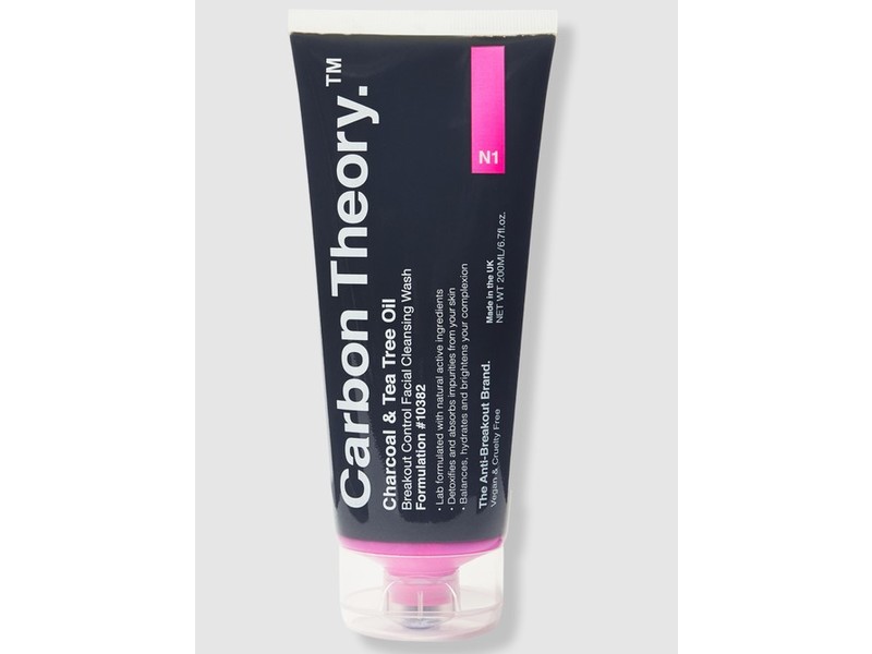 Carbon Theory Oil Breakout Facial Cleansing Wash, Charcoal ,Tea Tree,