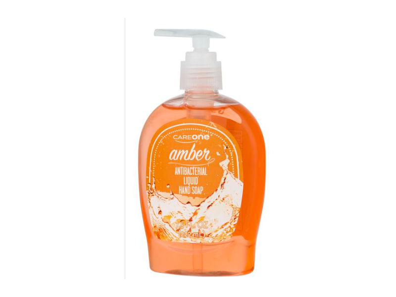 Care One Antibacterial Liquid Hand Soap, Amber, 7.5 fl oz/222 mL