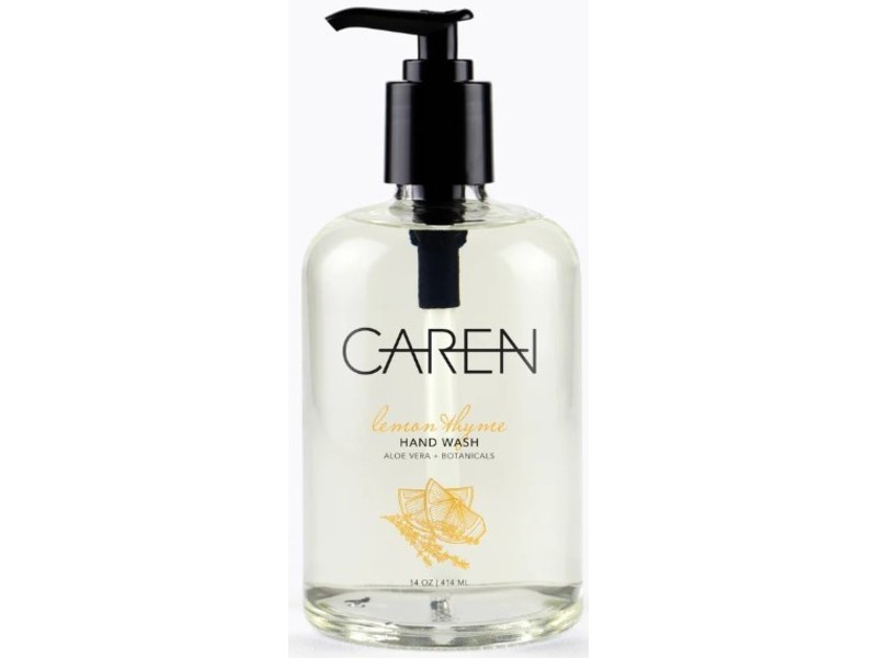 Caren Aloe Vera + Botanicals Hand Wash, Lemon Thyme, 14 oz/414 mL