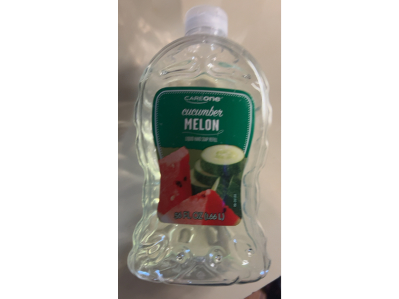 CareOne Liquid Hand Soap, Cucumber Melon, 56 fl oz/1.66 L