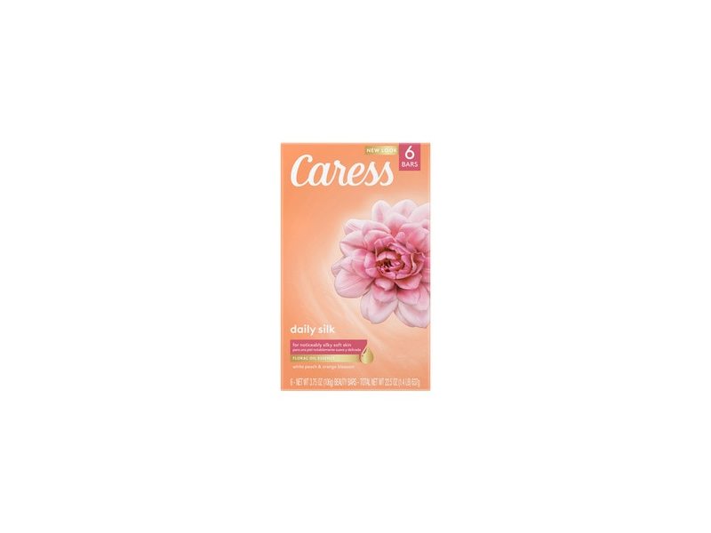 Caress Moisturizing Bar Soap Daily Silk Beauty Bar for Silky Skin