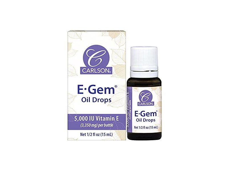 Carlson E-Gem Oil Drops, 1/2 fl oz/15 mL